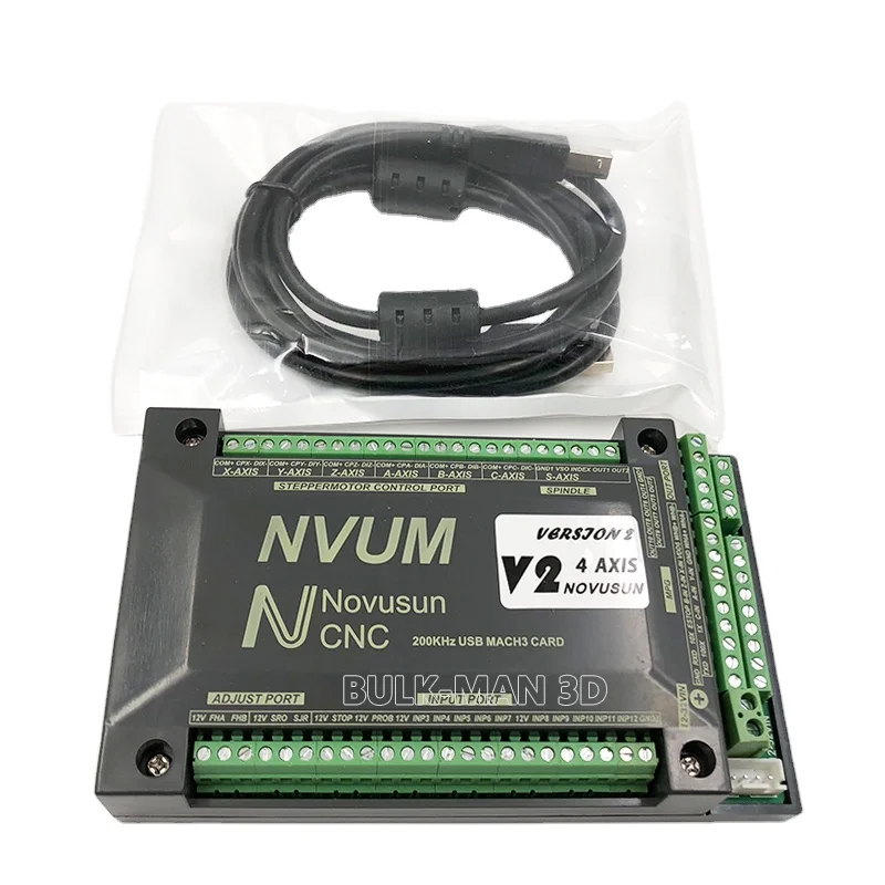 NVUM 3/4/5/6 Axis Mach3 USB CNC Motion Control Novusun Controller Card Breakout Board for CNC Milling Engraver