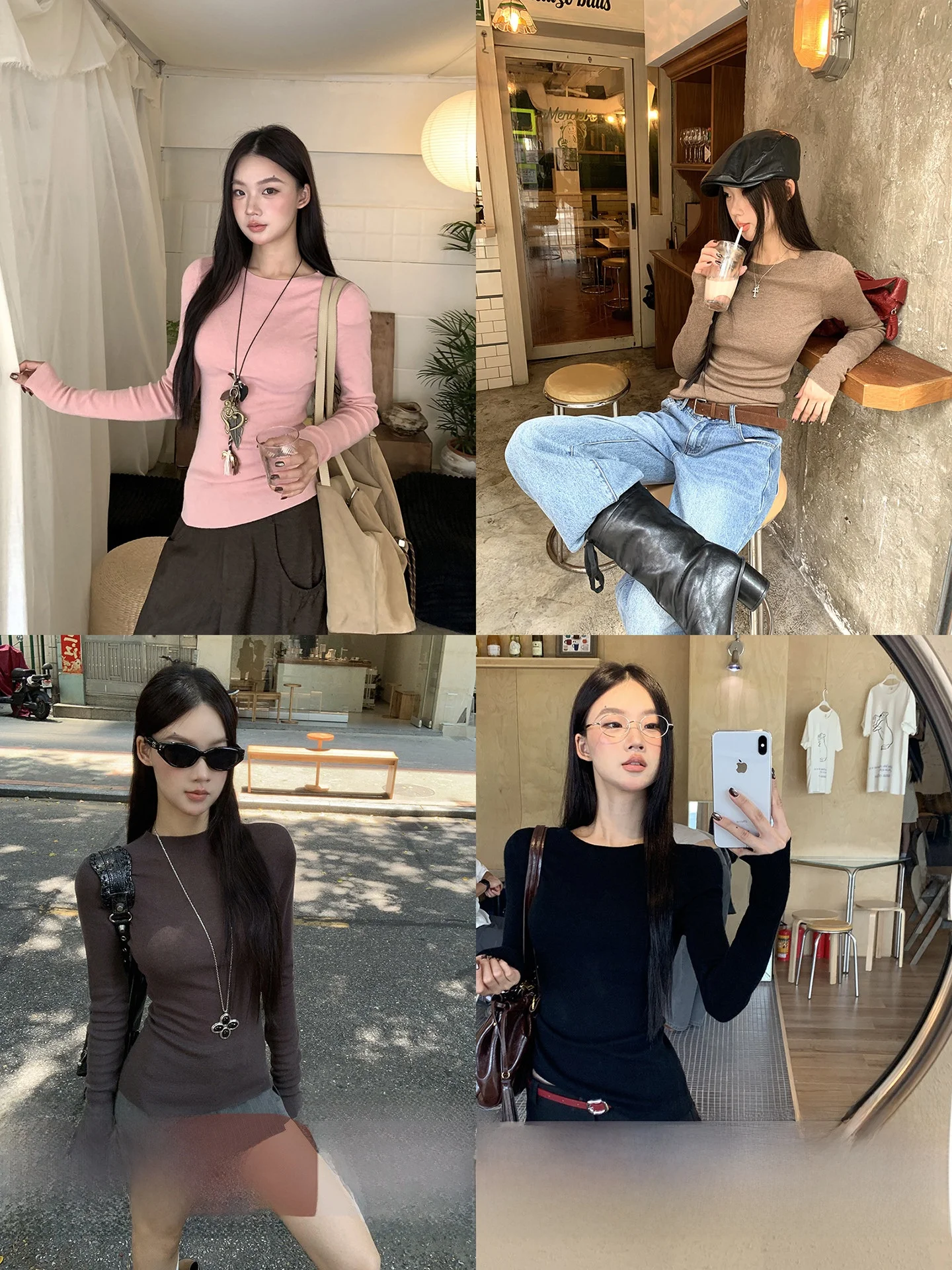 

Spring Season Women's Knitted Sweater Crew Ne Slim Fit Meticulous Aosphere Sense Comfortable Long Sve round Ne Top