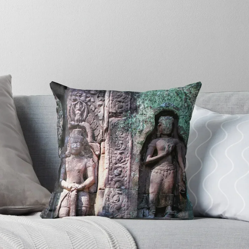 

Angkor Wat Sculptures Throw Pillow Cushion Cover Set ornamental pillows Cushions For Sofa anime girl pillow
