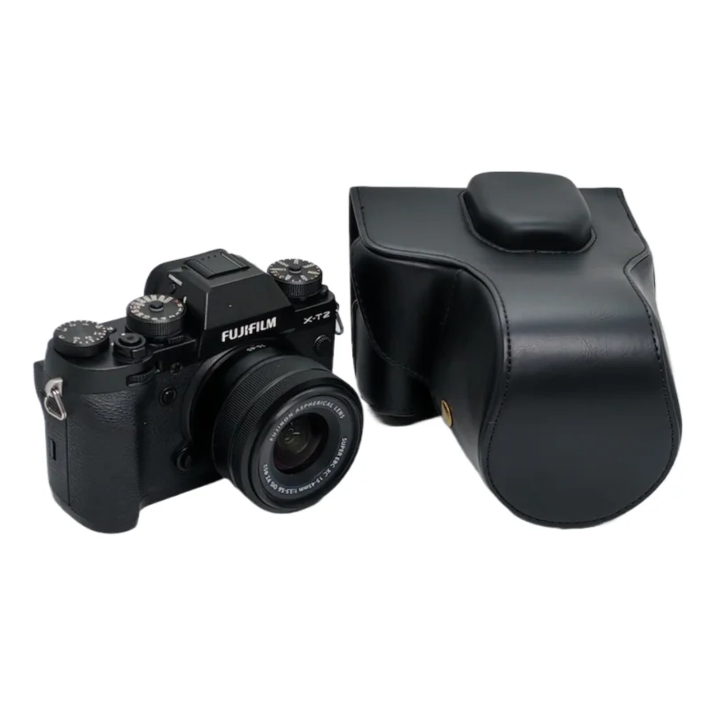 PU Leather Video Camera Case Bag Cover For Fujifilm XT2 XT-2 XT3 XT-3 Camera with Shoulder strap