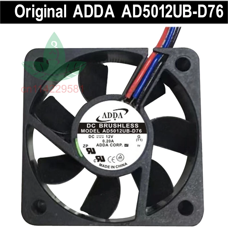 Cooling Server Fan For Original ADDA  AD5012UB-D76 12V 0.20A 5015 5cm Speed Measurement Switch