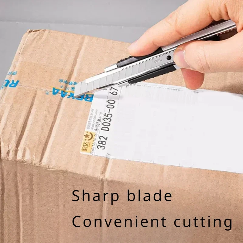 Deli 10/50pcs/box Knife Blade 18mm Width SK5 Metal Blades for Home School Suplies Art Craft Paper Box Cutting Utility Knife Tool