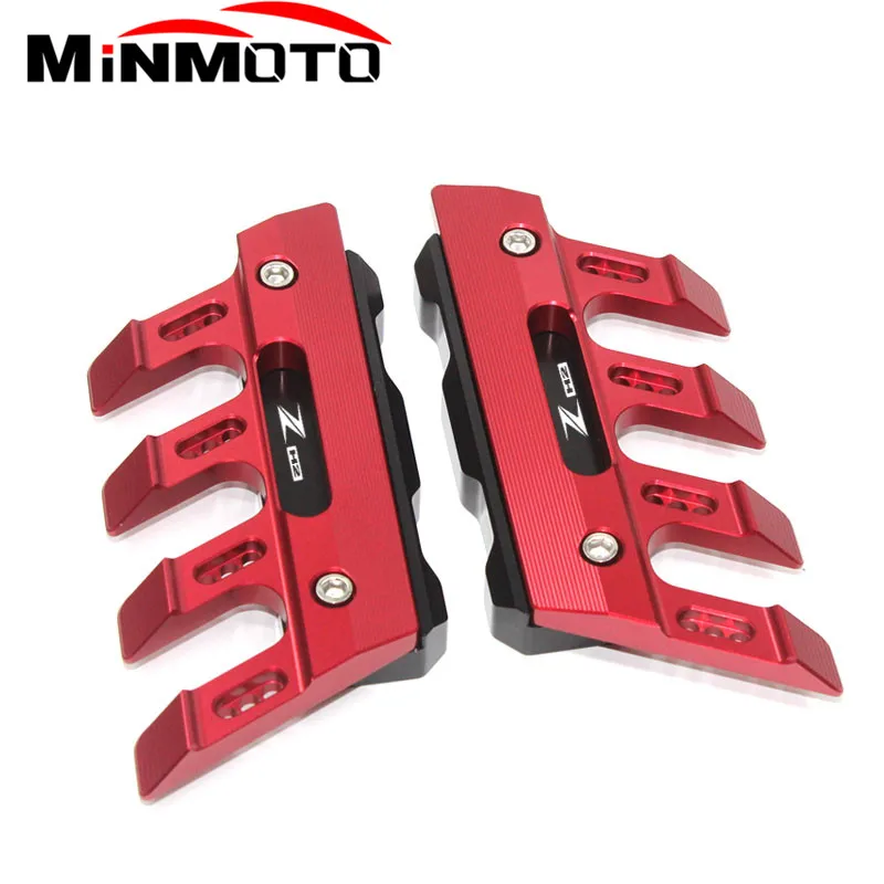 Met Logo Voor Kawasaki Zh2 Z H2 Motorfiets Voorvork Beschermer Spatbord Schuifregelaar Accessoires Spatbord