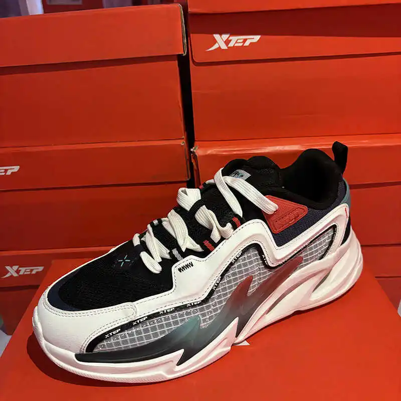 xtep-ダッドシューズ-春秋-カジュアル-ユース-トレンディ-カレッジスタイル-カラーブロック-メンズ-スポーツシューズ-通気性-快適-ランニングシューズ