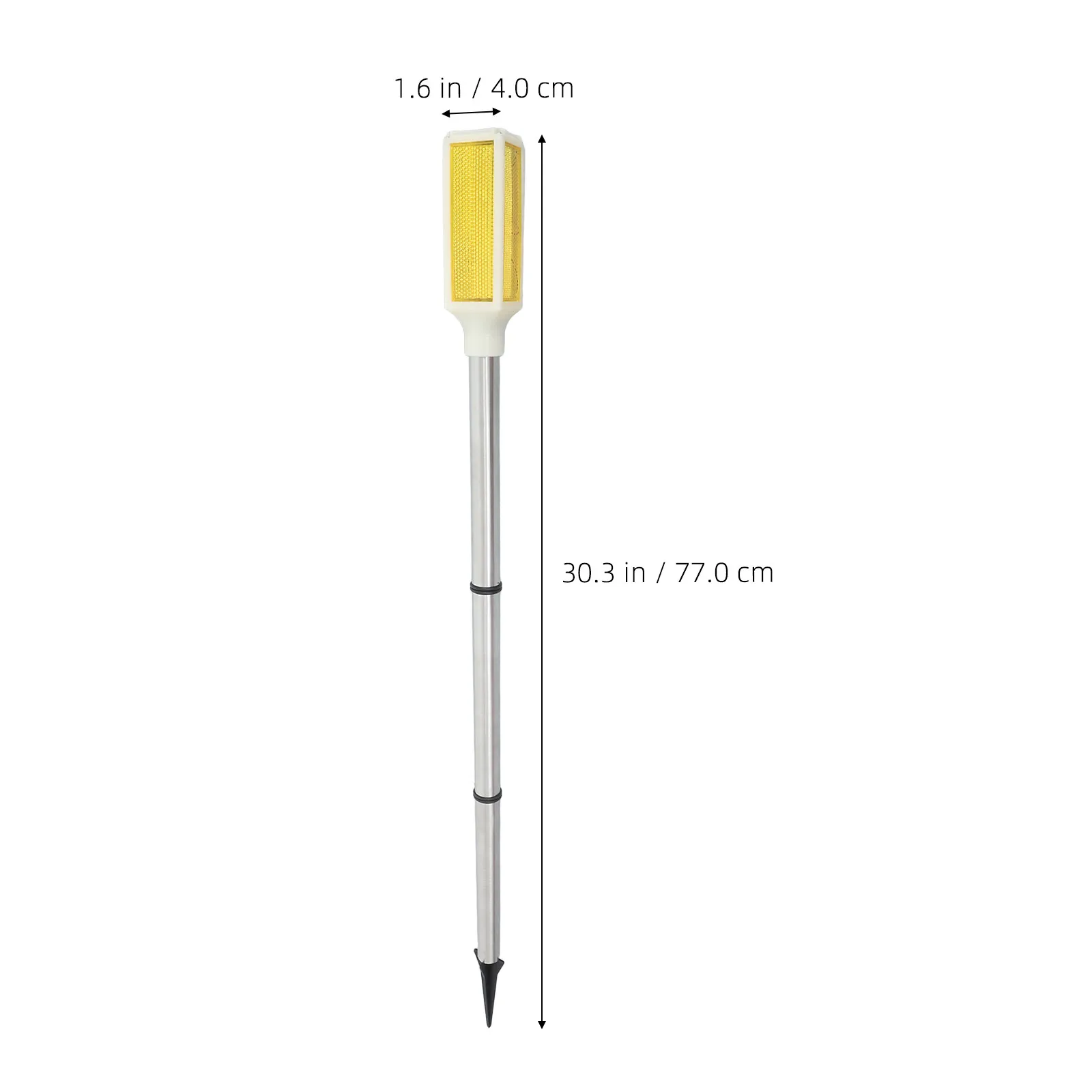 Solar Roadblock Warning Light LED Outdoor Path Stake Lamp Lawn Insert Light Patio Backyard Courtyard Yard Stake Lamp