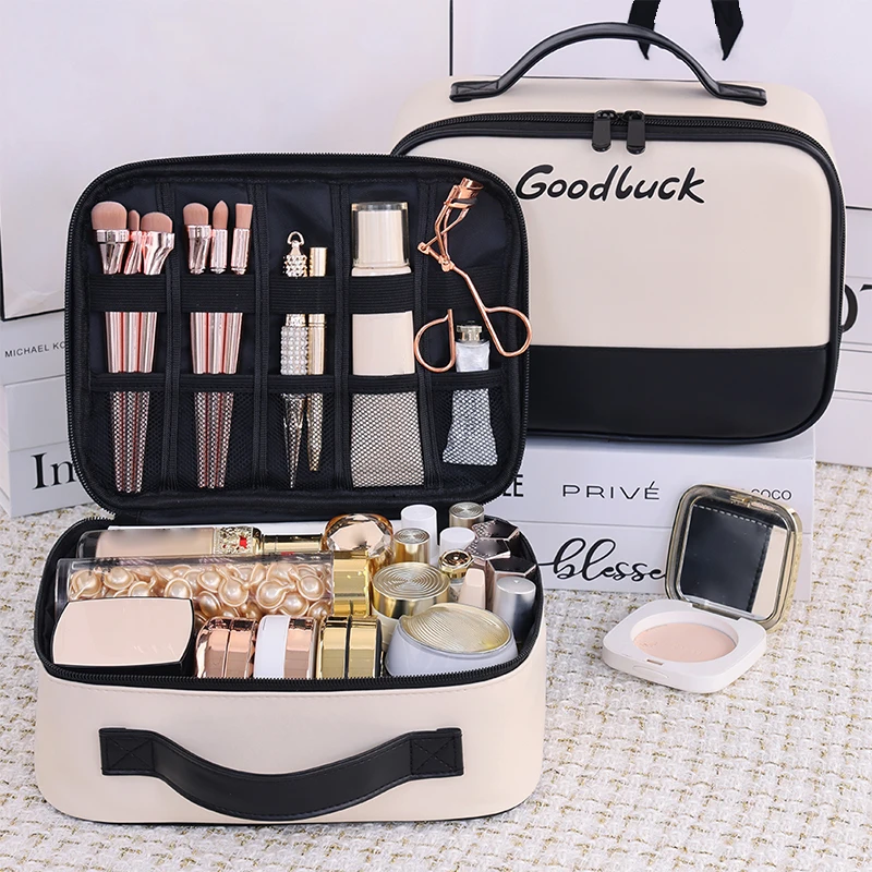 

Портативная косметичка большой вместимости, дорожный водонепроницаемый органайзер для макияжа, сумка для туалетных принадлежностей для женщин и девочек, дорожная сумка для путешествий