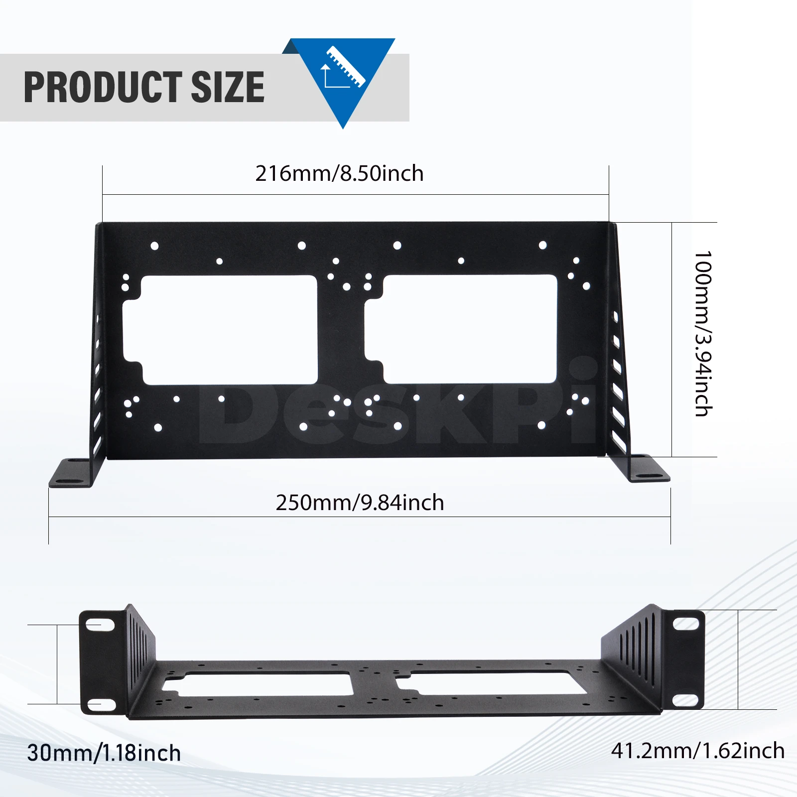 DeskPi RackMate Accessoires Étagère SBC Rack 10 pouces 1U