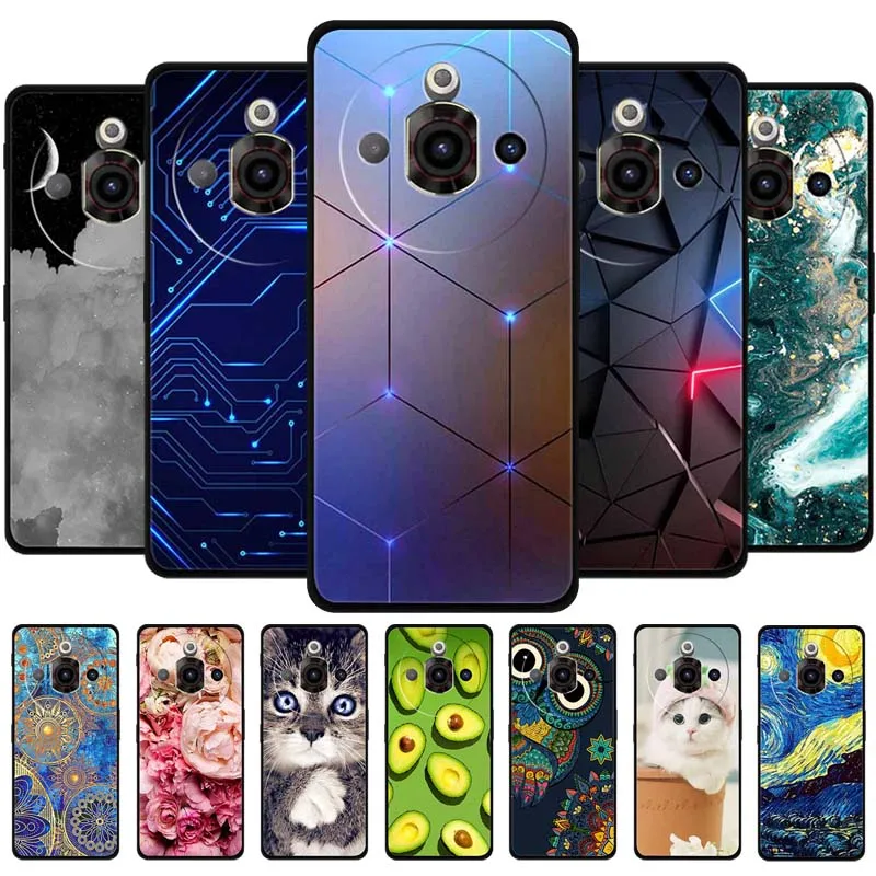 For ZTE NUBIA FOCUS PRO 5G Case Animals Soft Silicone TPU Phone Cases Back Cover for Z2351N 6.72