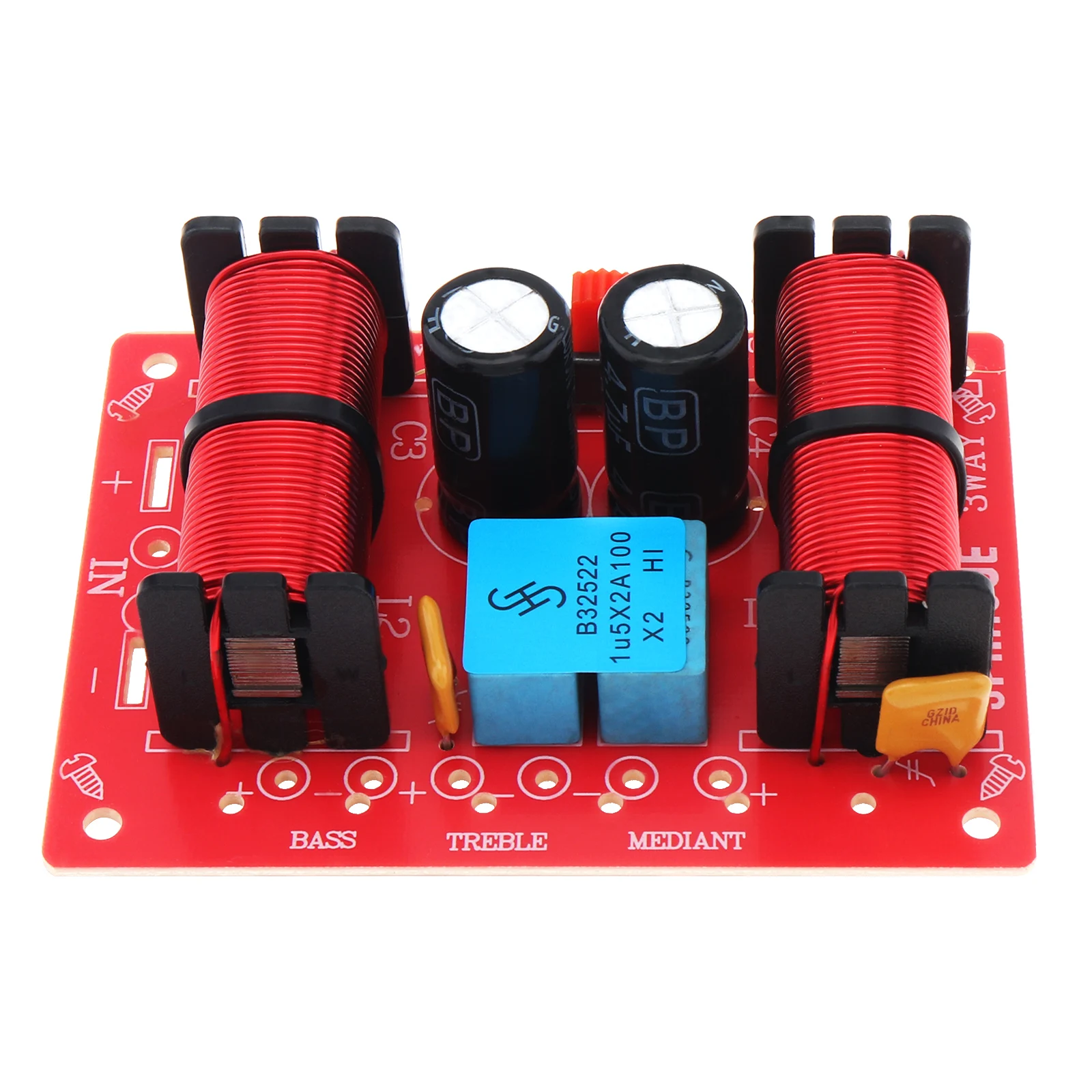 

150W 3 Way 3 Unit HiFi Home Speakers Audio Frequency Divider Crossover Filters Module for DIY Home Speaker Treble Medium Bass