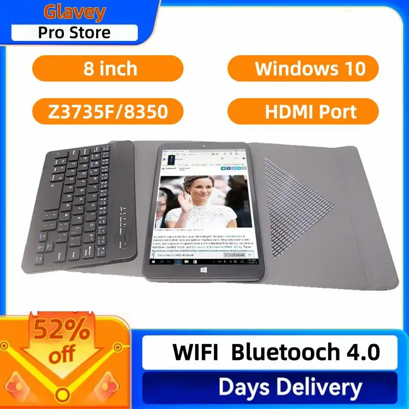 

8 INCH Windows 10 Tablets PC 1280*800 IPS 64-bit Z3735F/Z8350 Quad Core 8GB RAM 128GB ROM WIFI Dual Camera HDMI Port