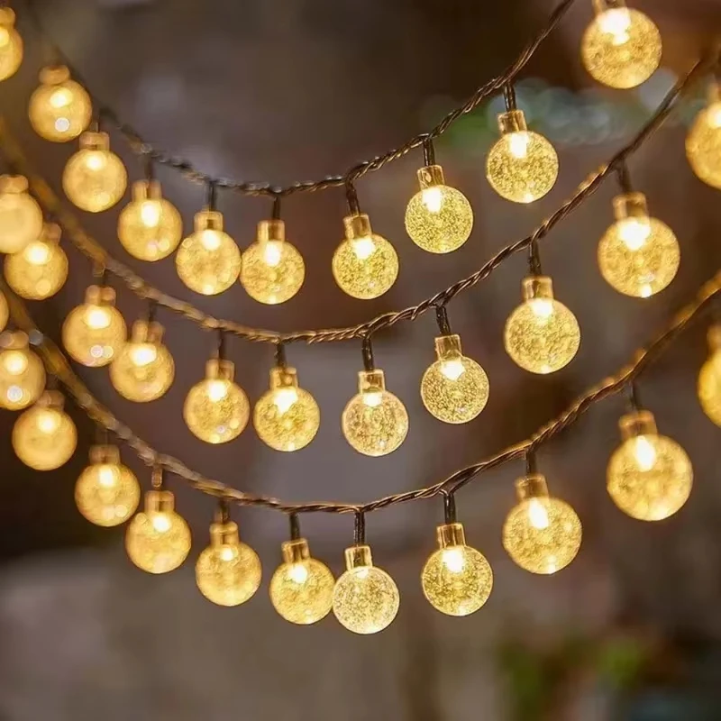 6M USB/Battery Power Ball LED String Lights Garland Lights Waterproof Outdoor Lamp Wedding Garden Fairy Lights Christmas Decor