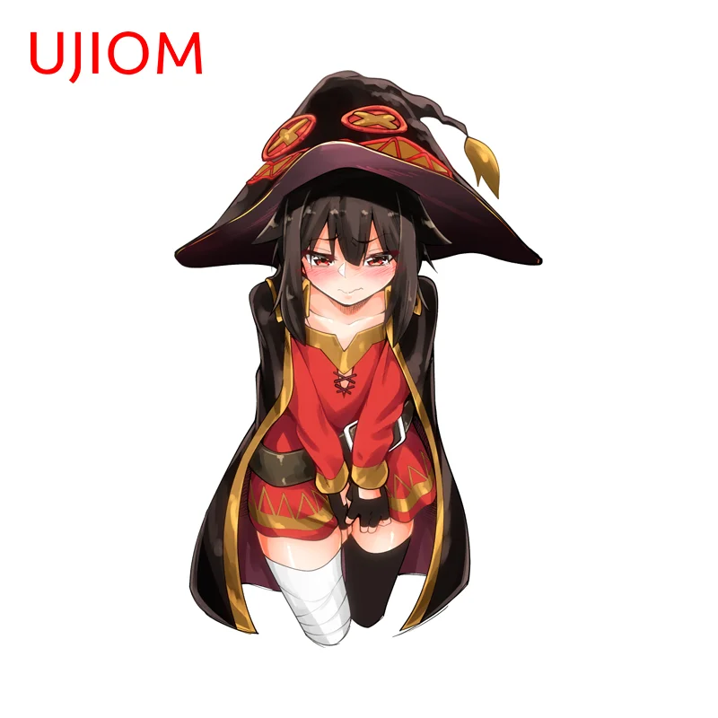 UJIOM Hot Megumin Anime Character Wall Sticker Funny Gaming PC Scratch Resistant PVC Decal Creative Desk Decoration Accessories