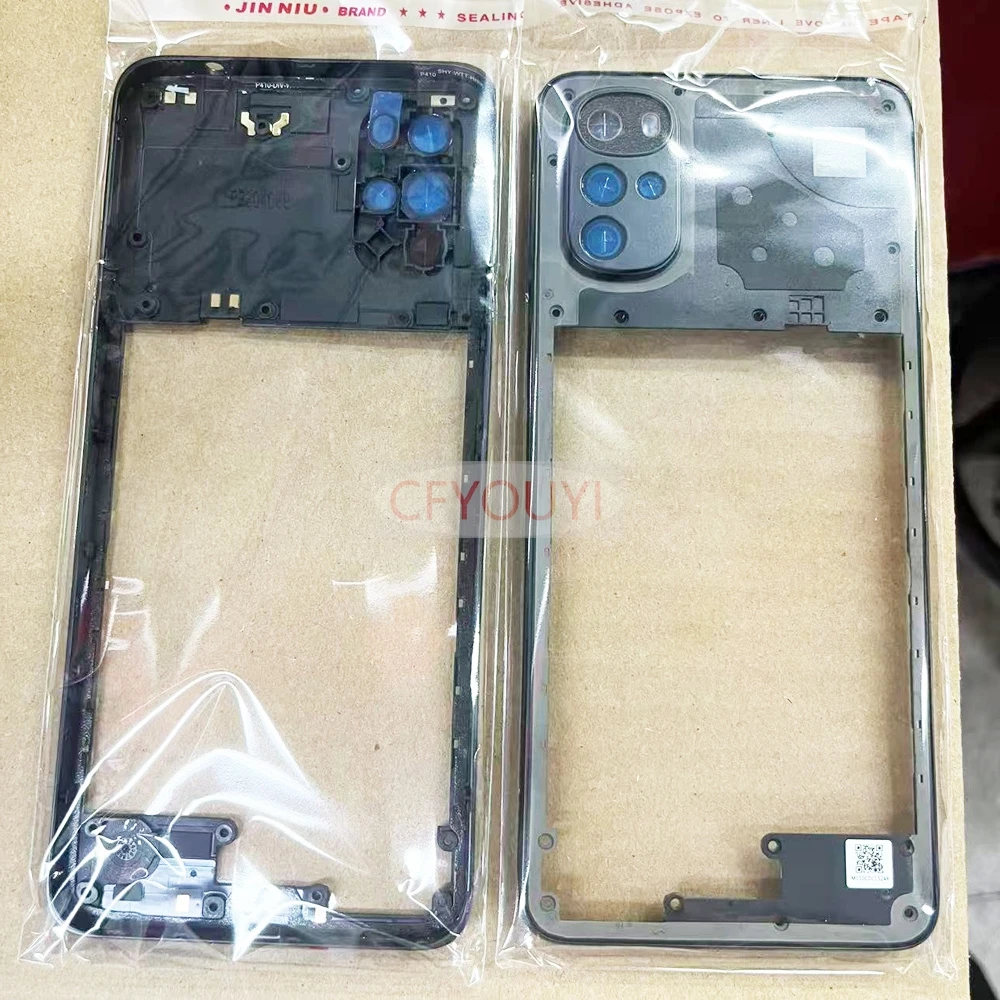 

Front Housing LCD Frame Bezel Plate For Motorola Moto G22 Middle Frame Bezel Plate with Side Keys Replacement Part
