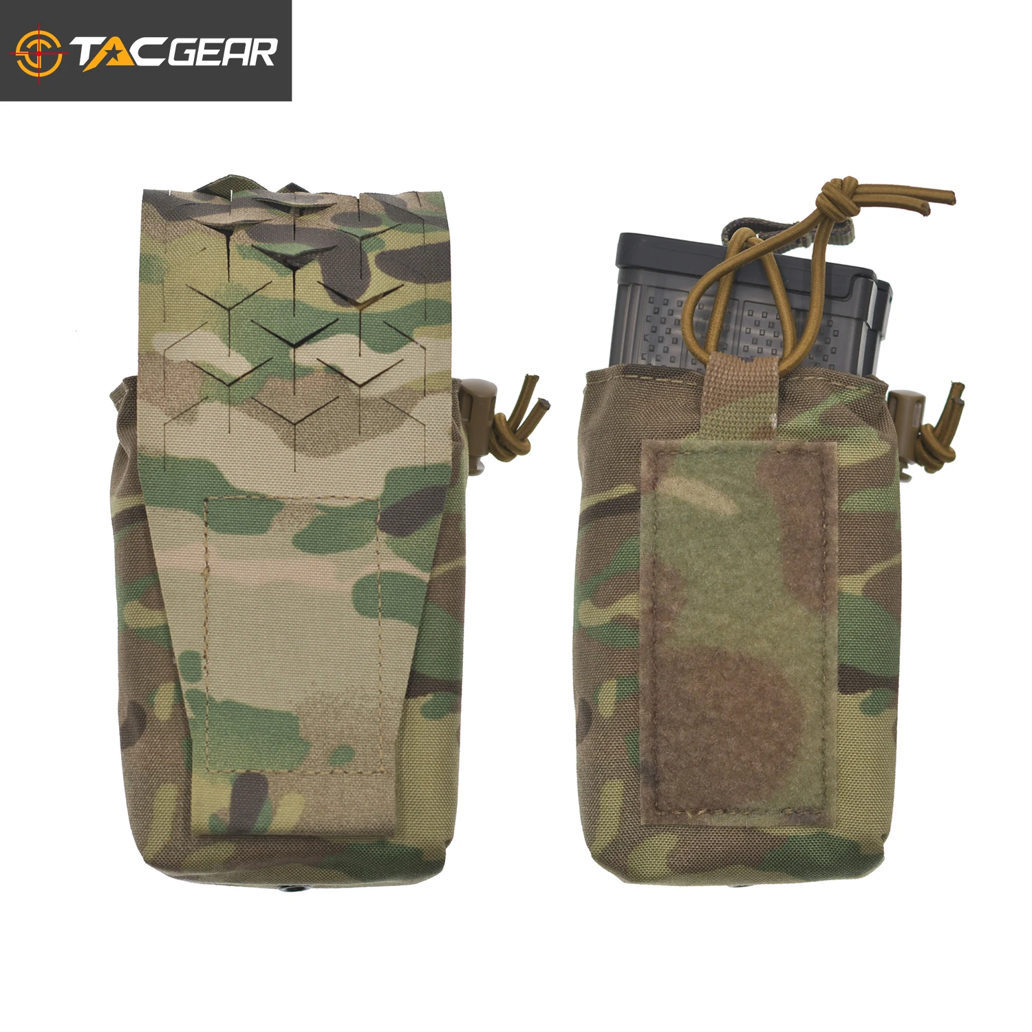 

TACGEAR SPUD Многофункциональная сумка для хранения Molle, кобура для радио, винтовка AR 5,56 mag AK 7,62, переноска Magaizne