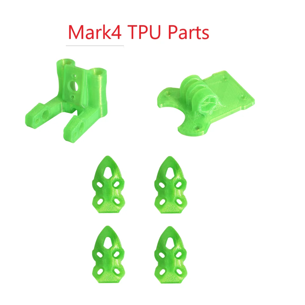 3D Printed Printing TPU Parts Gopro base mount/Arm guard/Antenna Base for FPV Mark4 7inch Drone Frame