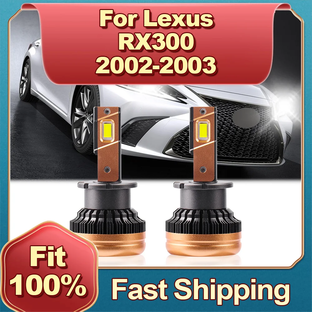 

D2S LED Headlights Canbus 30000LM Auto Bulbs 6000K White Two-sided CSP Chips 110W Car Lights Lamp For Lexus RX300 2002 2003