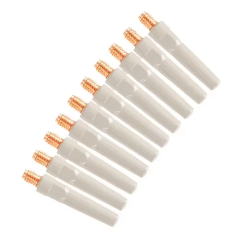 

A95I-Replacement Parts Connectors Tips Coated Conducting Nozzle 10Pcs For Welding Accessories For Welding Tool