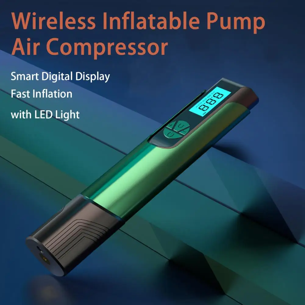 Tire Inflator Practical Automatic Stop 7.4V Bicycle Car Tire Inflator Portable Rechargeable Car Air Pump Motorcycle Supply