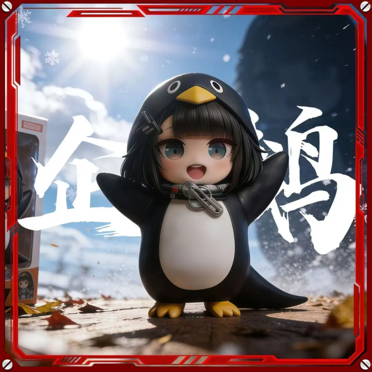 Gugugaga - Little Penguin Administrator PVC Figure Birthday Gift Model Ornament Model Anime Collection Desk Display Exhibit Gift