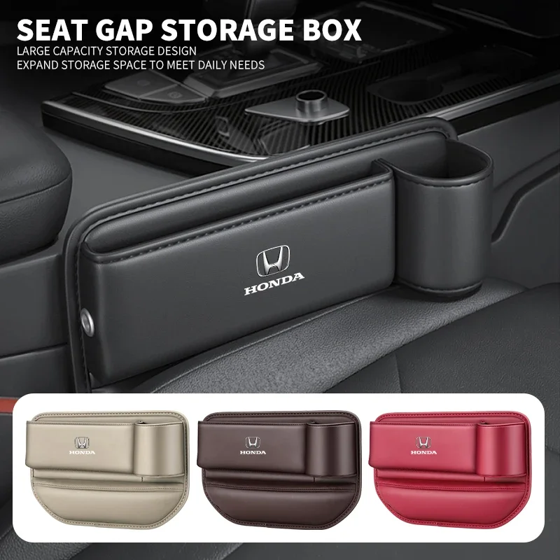 Multifunction Car Seat Gap Leak-proof Storage Bag For Honda Civic Fit Jazz Accord CRV HRV City Odyssey Passport Pilot Vezel