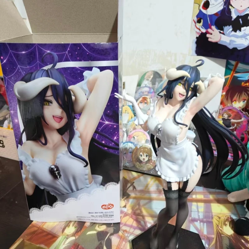 

In Stock Original Taito ElCOCO Overlord Albedo PVC Anime Character Model Collection Desktop Decoration Toys Festival Gifts