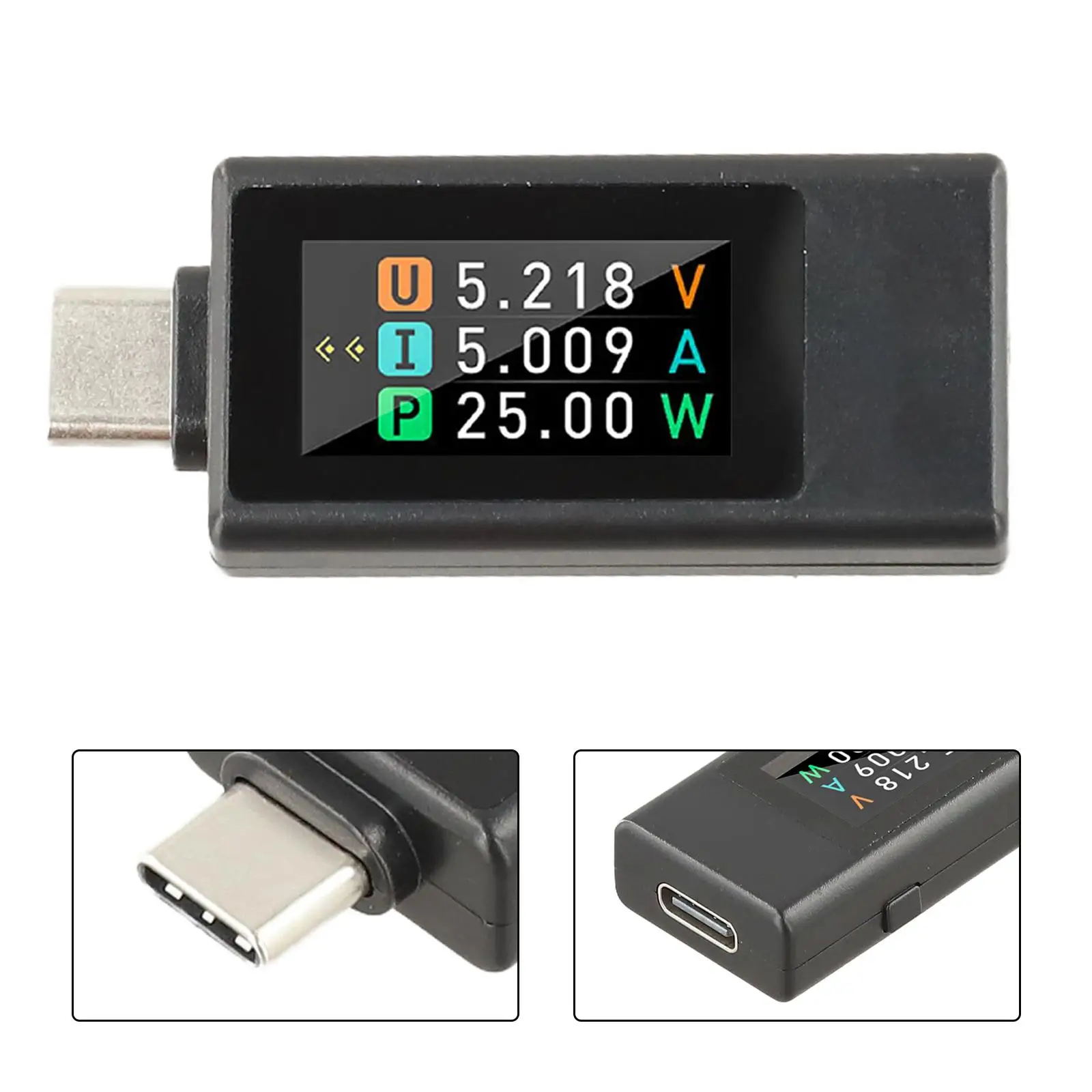 Digital Voltmeter USB-C Tester Professional Usage Pocket-sized Design Real-time Data Display For USB-C Devices