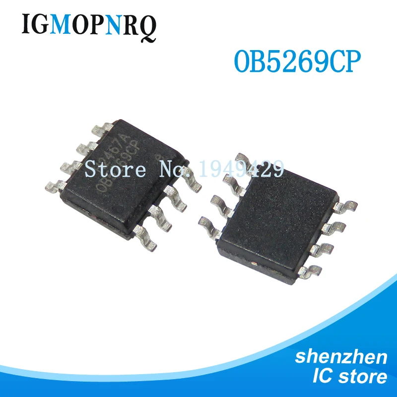 5PCS  OB5269CP OB5269 SOP8 green mode PWM control of high voltage new