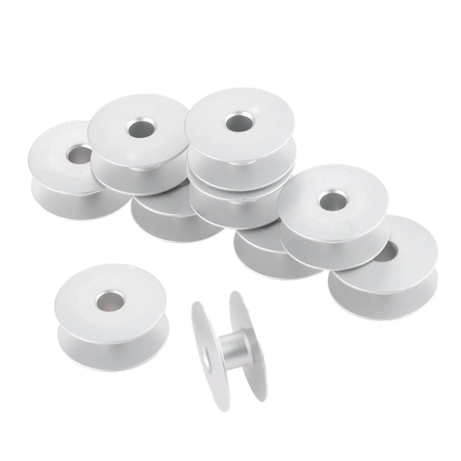 10Pcs 25mm Aluminum 6-5 Large Synchronous Sewing Machines Bobbin Synchronization Car Bobbin Industrial Sewing Machine Parts