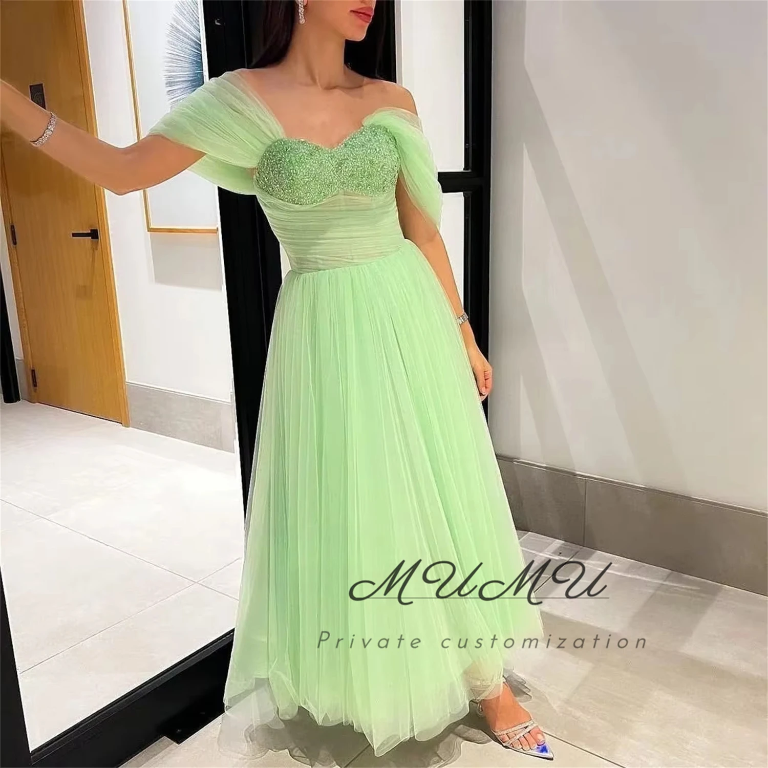 

MuMu Customized Prom Dresses for Special Occasions Вечернее Платье فساتين سهرة Elegant Party Dresses 2025 Emerald Green Dresses