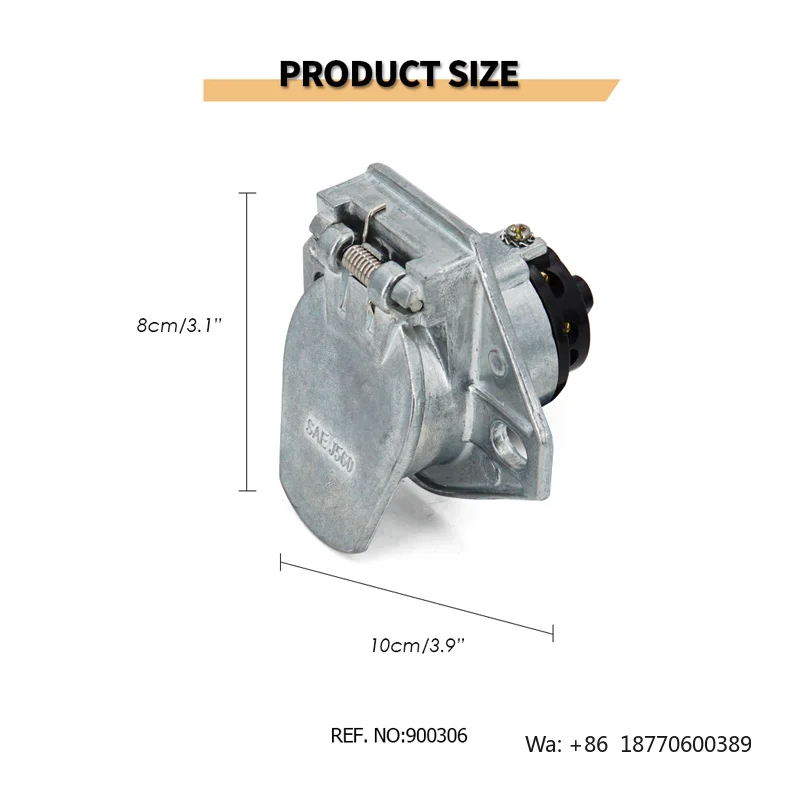 7pin Trailer Socket 7 Pin Trailer Connect Trailer Parts Truck Parts Socket