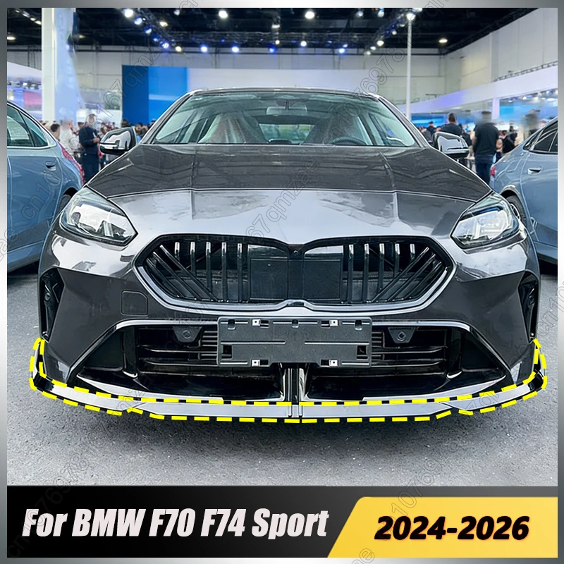

For BMW 1/2 Series F70 F74 116 120 123 M Sport 2024-2026 Front Lower Bumper Lip Diffuser Canard Cover Spoiler Body Kits Splitter