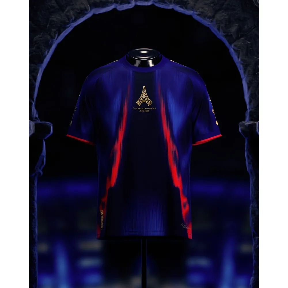 Trendy Football Jerseys, Retro Football Clothing, Fashionable Special Football Jerseys, Paris, Football Shirt XXL Size view 2