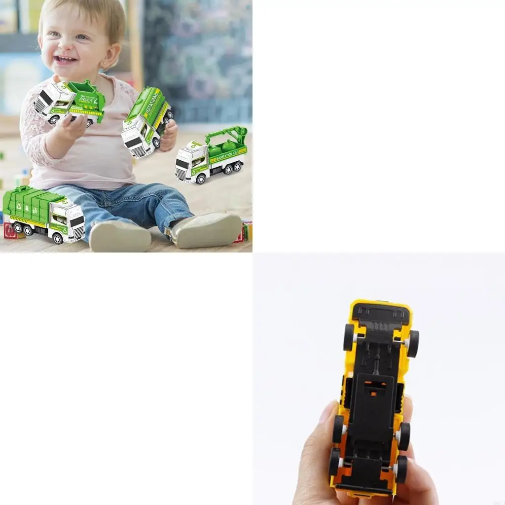 プルバック建設トラックおもちゃ子供新年ギフトクリップマシン詰め物