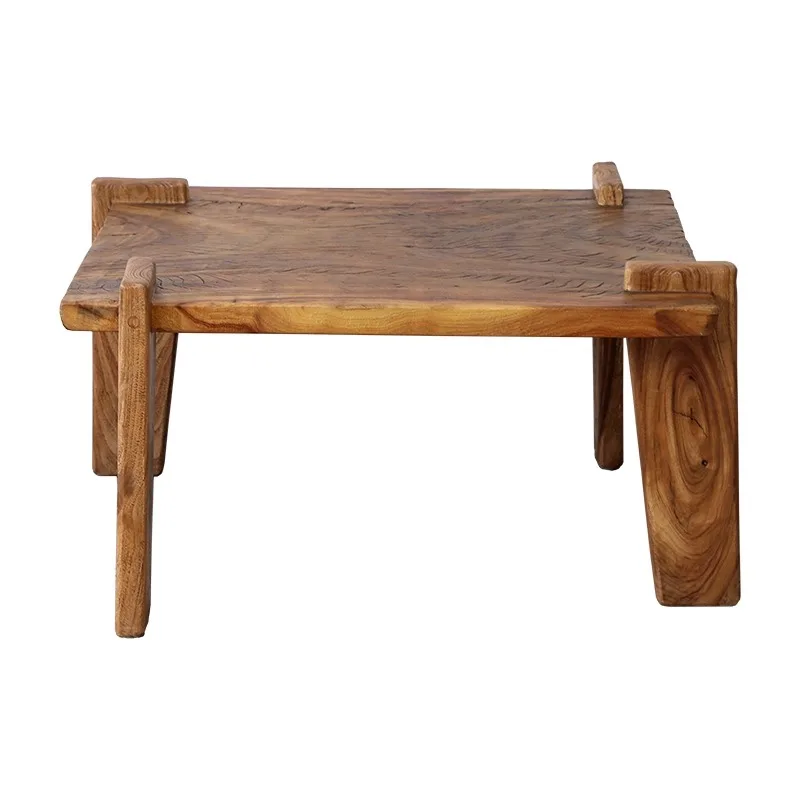 Wabi World Solid Wood  Tatami Coffee Table, Balcony Japanese-Style Wabi Sanfeng Medieval Homestay Furniture