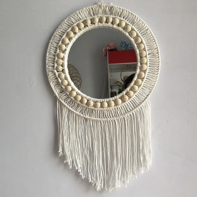 Luxury Bathroom Decorative Mirrors Round Unbreakable Compact Vanity Make Up Mirror Wall Aesthetic Espelho Bedroom Stuff