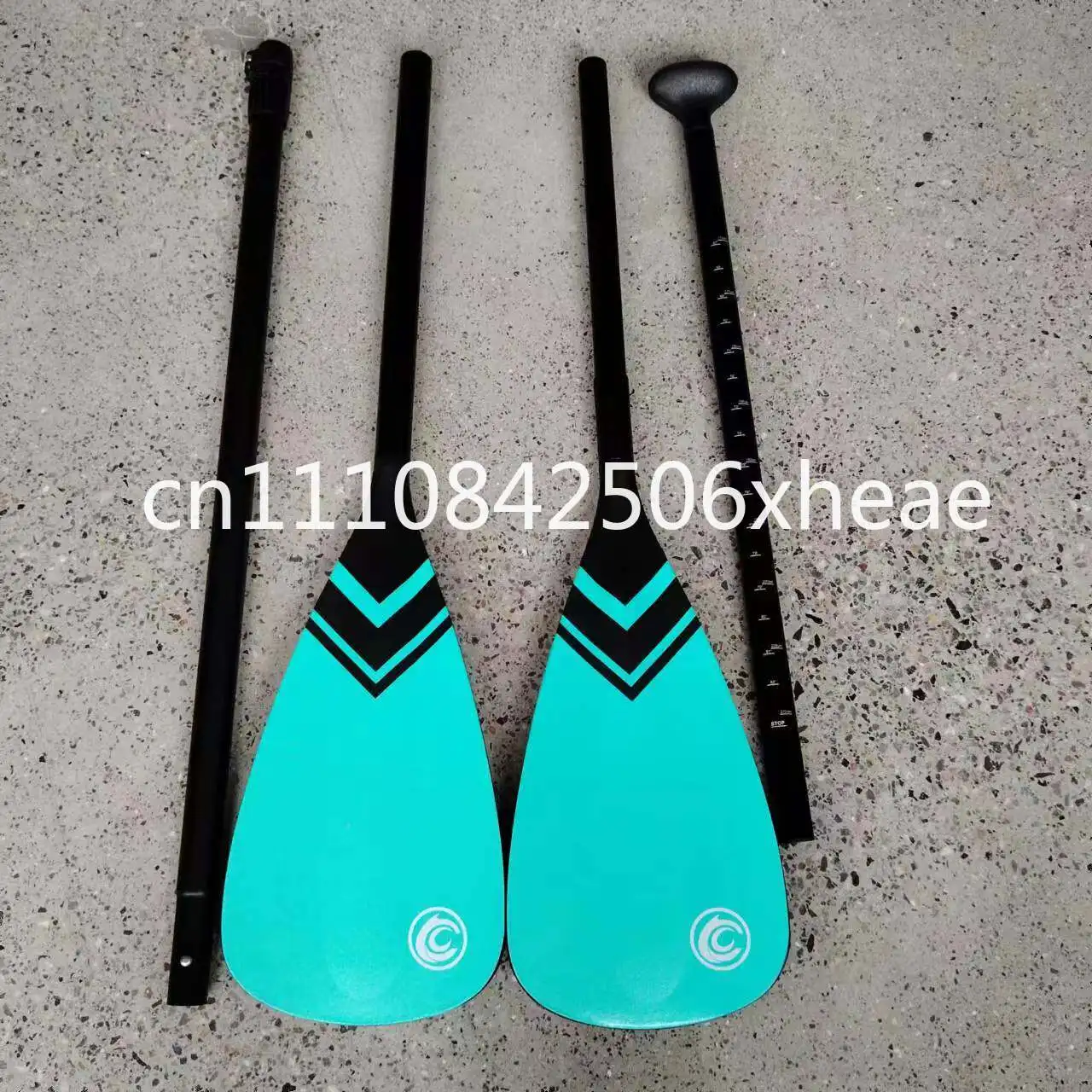 Removable aluminum alloy single-head double-head dual-purpose paddle SUP pulp surfboard paddle deluxe version