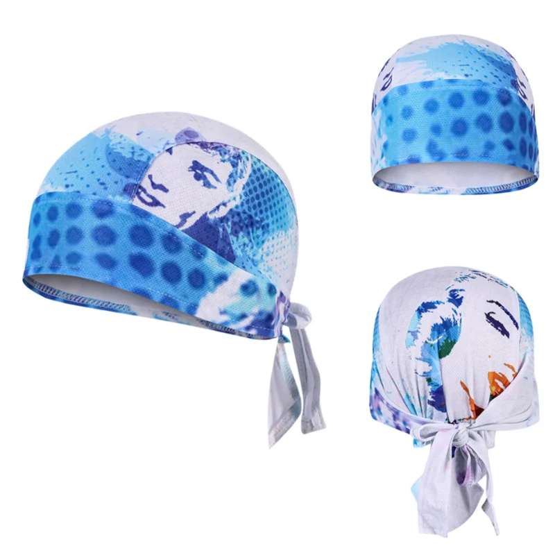 Cabeça de ciclismo de secagem rápida lenço de cabeça dos homens do verão correndo equitação bandana headscarf chapéu de pirata cabeça capacete de equitação interior