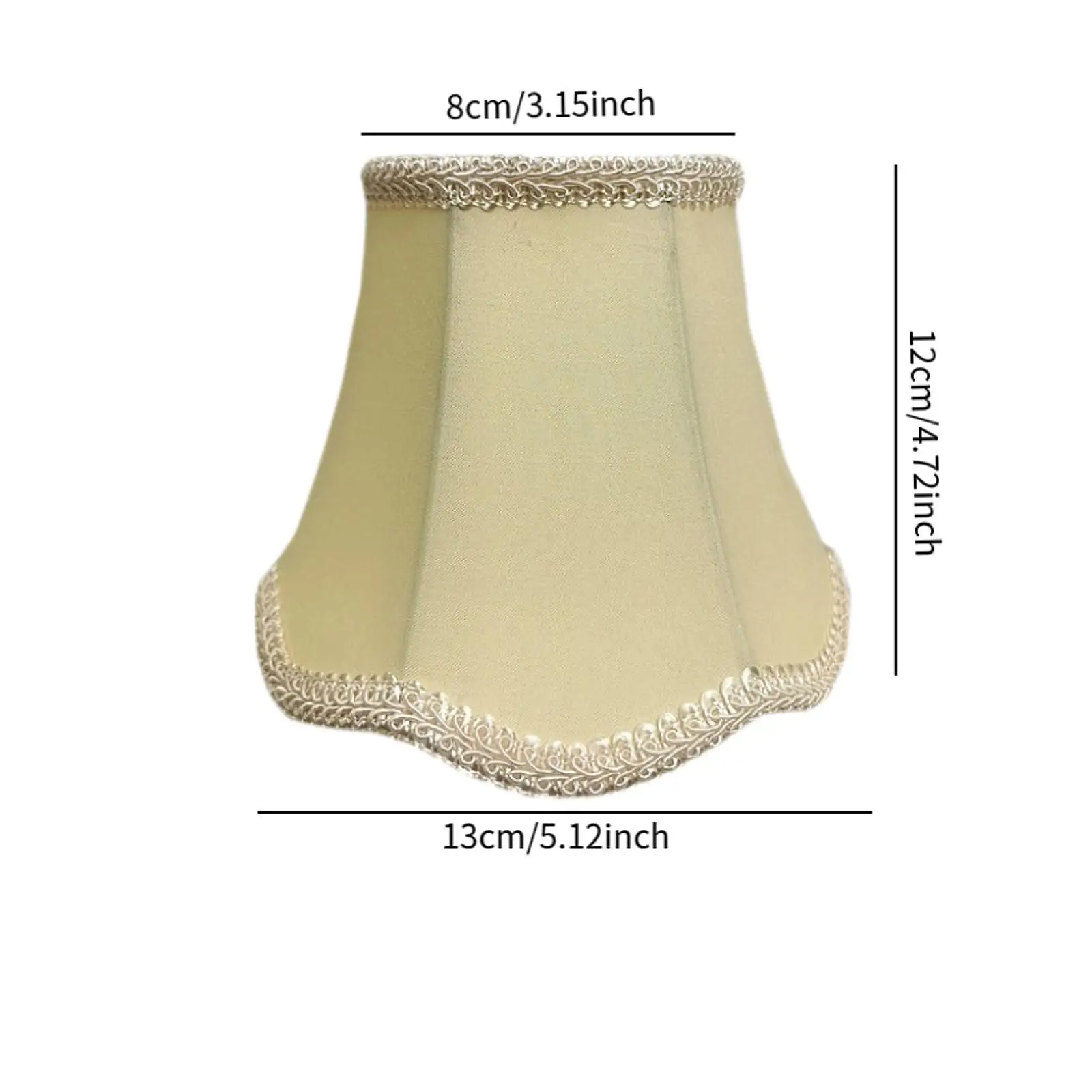 Pantalla de lámpara de trompeta, lámpara de tela, pantalla de lámpara de pared para casa, cafetería, apartamento