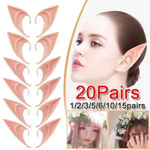 Latex Feen Angel Elf Cosplay Ohrs, Halloween-Maskerade-Kostüme, Halloween-Party-Dekoration, Foto-Requisiten, 1-20 Paare 10 Hauptverkäufe Haloween Dekoration - №1