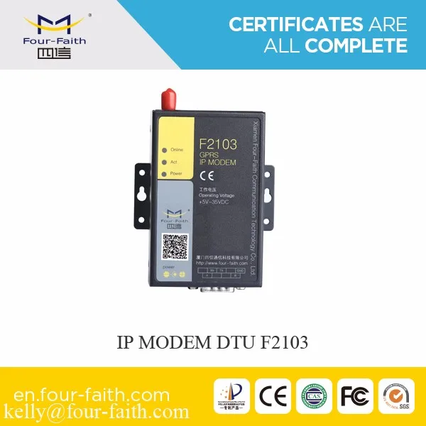 F2103 Gsm Gprs RS232/RS485 Modem for Electric Meter Reading, Sensor, PLC, SCADA, AMR, Telemetry