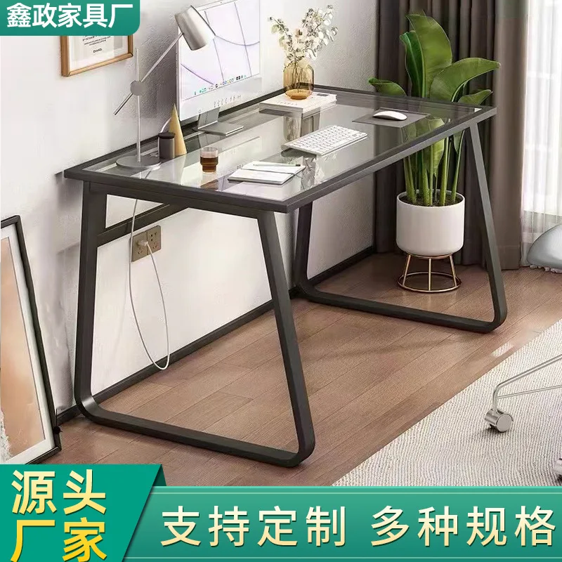 AOLIVIYA Gaming Table PC Computer Desk Office Study Mesa Hot Sale Glass Single Study Student Home Desktop Simple