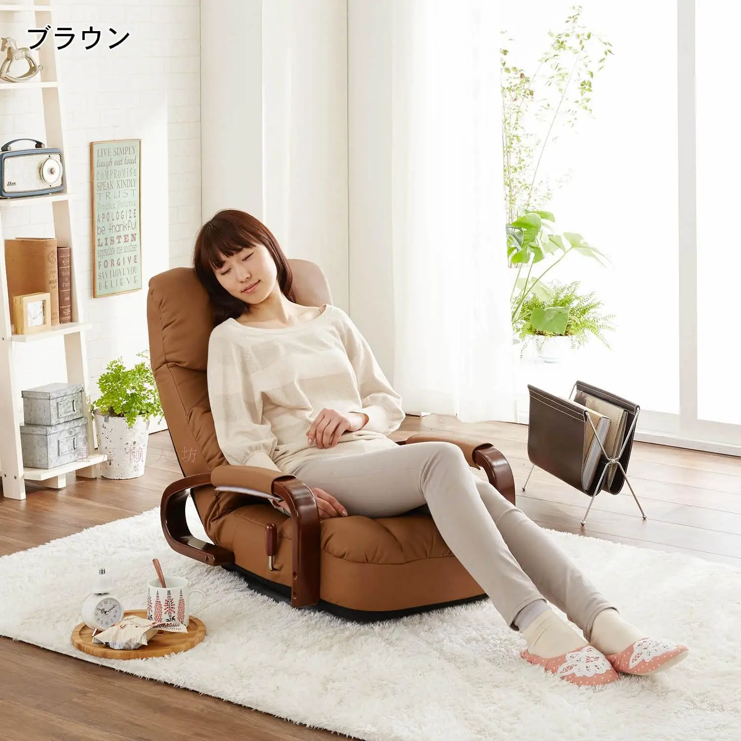 Floor Liggende Draaistoel 360 Graden Rotatie Japanse Stijl Woonkamer Meubels Modern Design Fauteuil Chaise Lounge