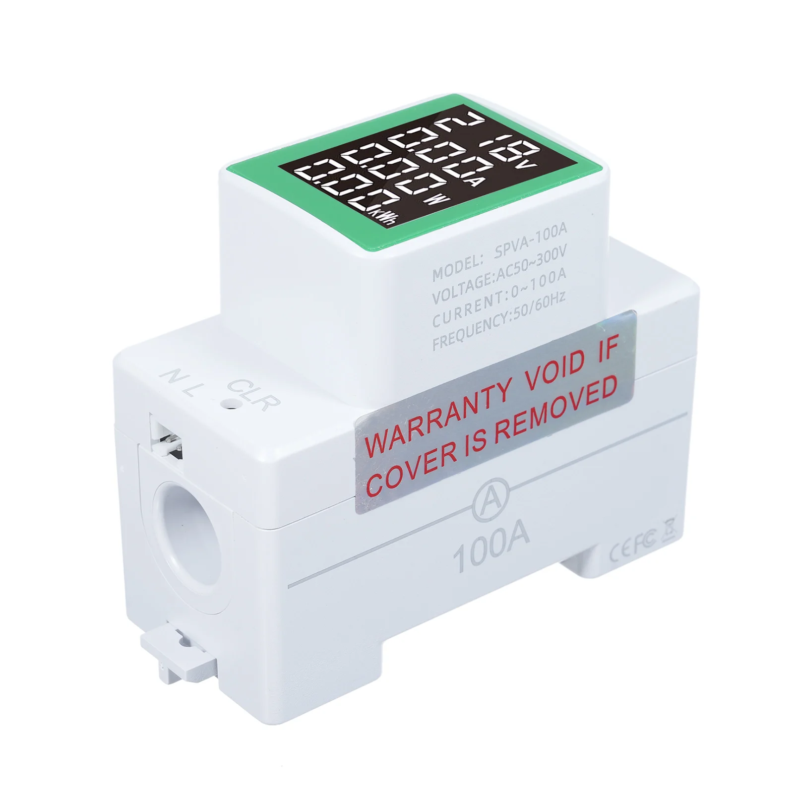 PZEM-008 Din-Schiene Strom Digital Power Energy Meter Watt Kwh Wattmeter Monitor Amperemeter Voltmeter AC 50-300V 100A mit LCD D