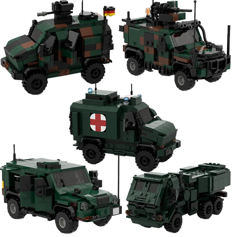 НОВЫЙ военный MOC ATF, мобильный автомобиль, бронированная скорая помощь M142, модель ракетной системы, креативные идеи, высокотехнологичные игрушки, бронеавтомобильные блоки