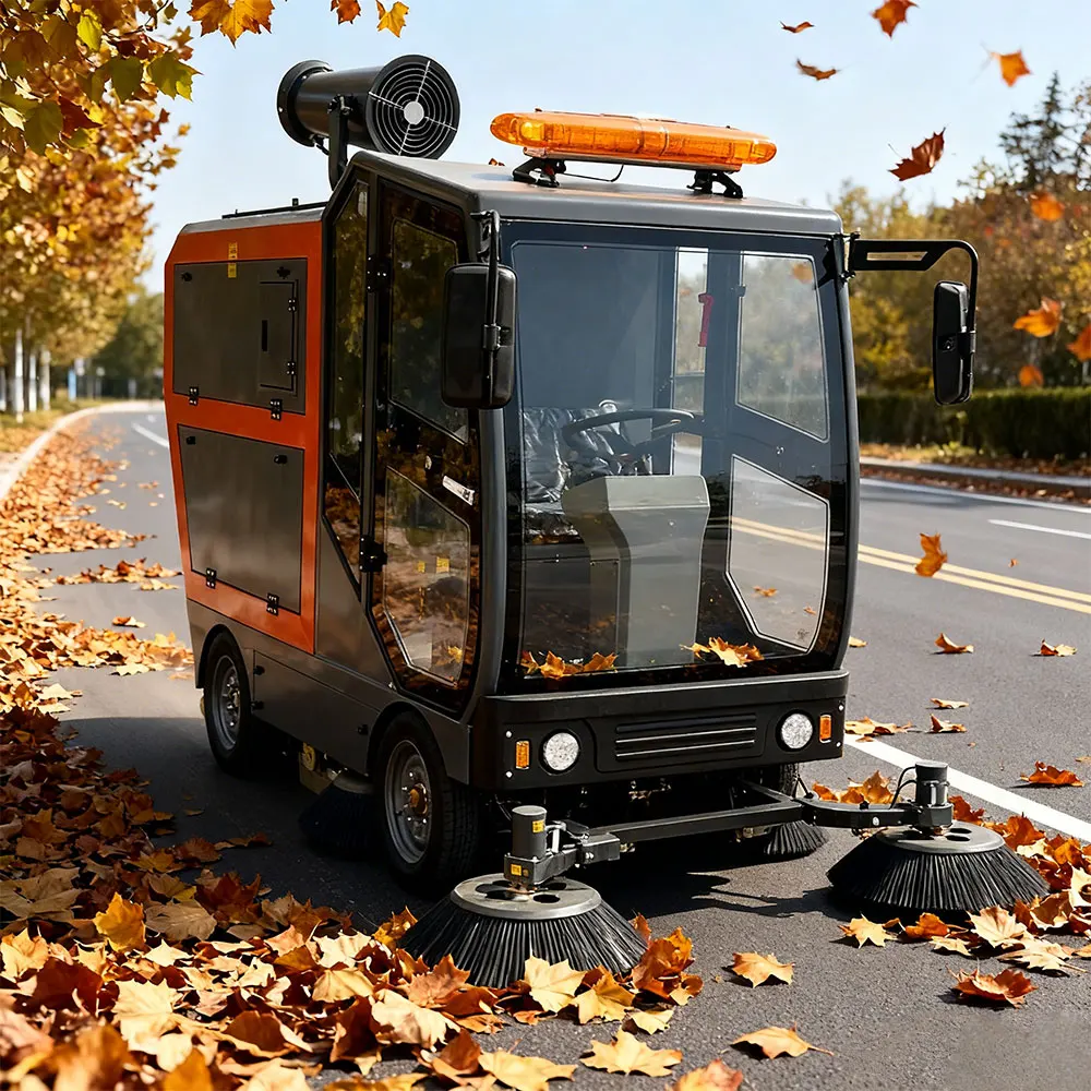 Customized Electric Driving Floor Street Sweeper Ride On Cleaning Machine For Commercial Factory Workshop Outdoor Use High Effic