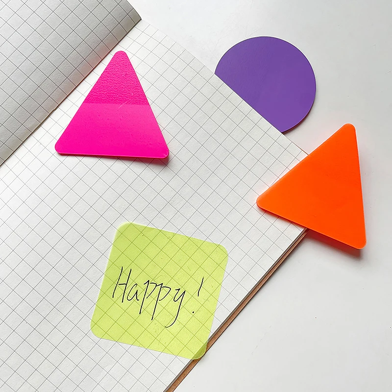 Transparente Sticky Notes Scrapes Adesivos, Note Pads, Clear Notepad, Papelaria Escolar, Material de Escritório, 8 10Packs