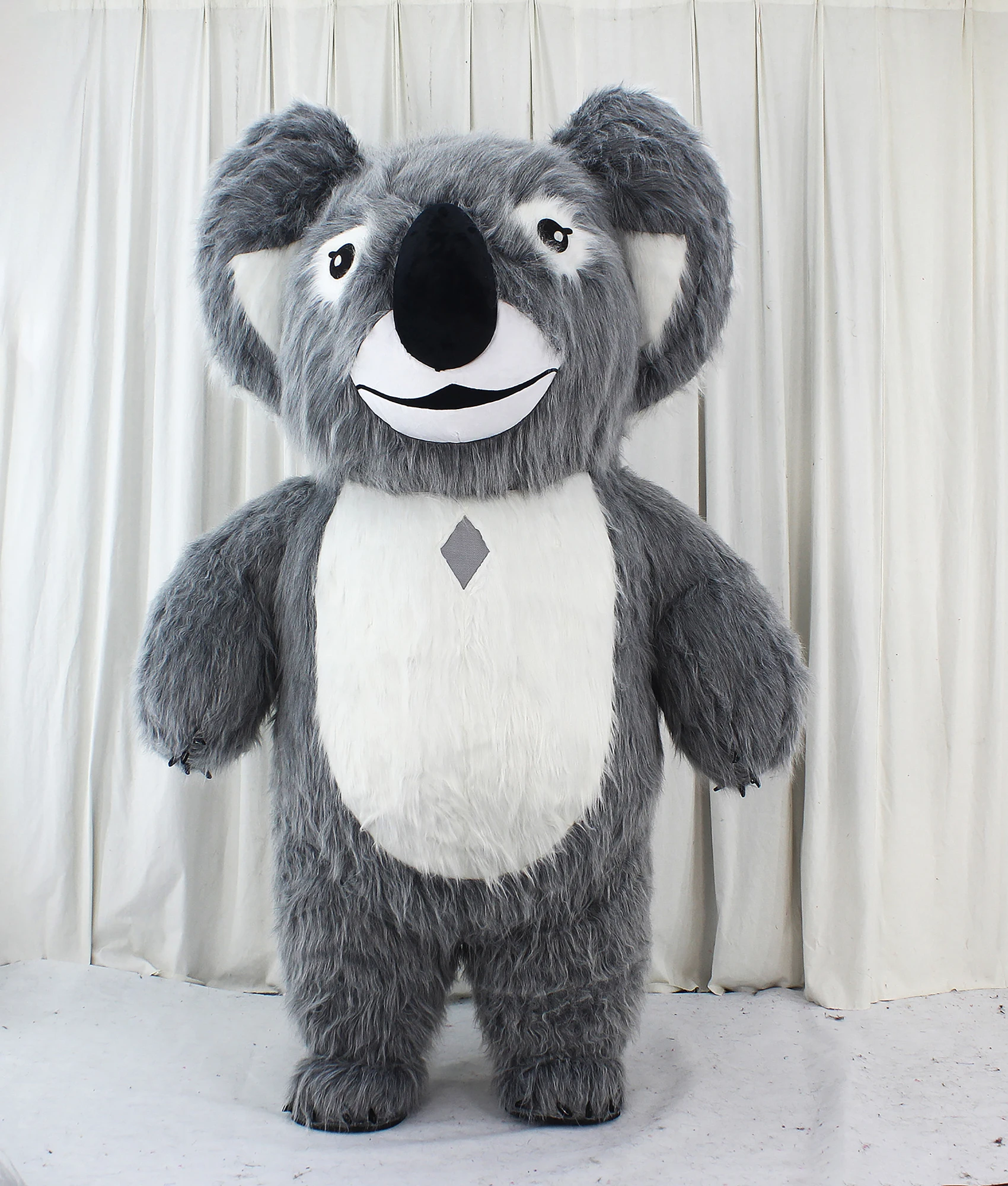 260cm Koala Mascot Costumes Furry Fursuit Halloween Party Animal Cosplay Suit Mascotte Plush Giant Koala Mascot Adult Costume