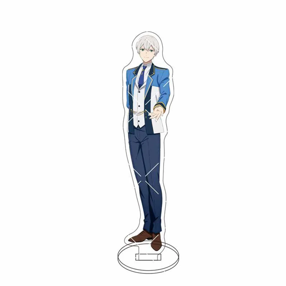 15cm Anime Even Though I'm a Super Timid Noble Girl Keychain Acrylic Stand Figure Cosplay Character Gifts Decoration Goods