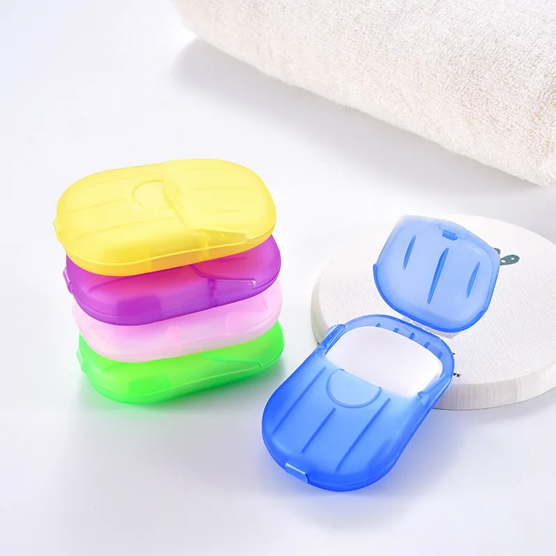 1 Box Travel Soap Paper Portable Disposable Boxe Sheet Soap Washing Kitchen Bathroom Supplies Outdoor Camping Hiking Paper Soap