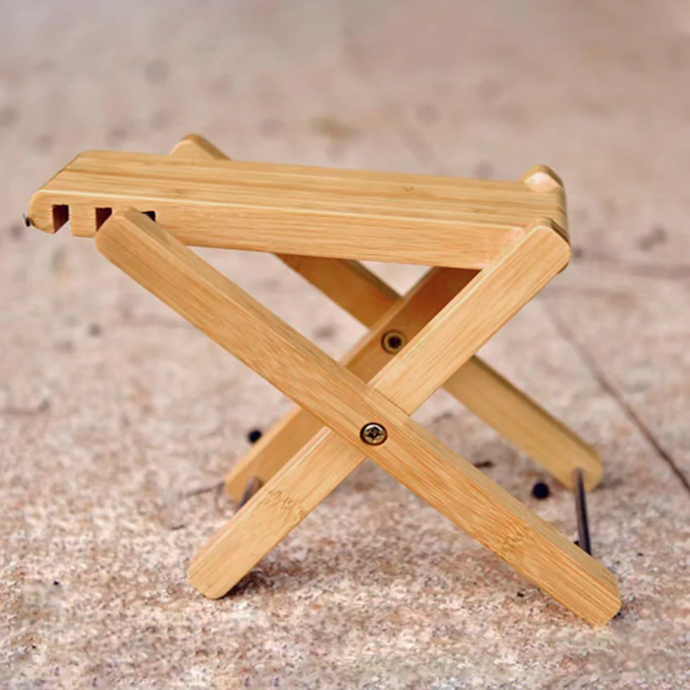 

Guitar Footstool Wood Seat Pedal Stools for Adults Foldable Cloth Portable Seating Adjustable Folding